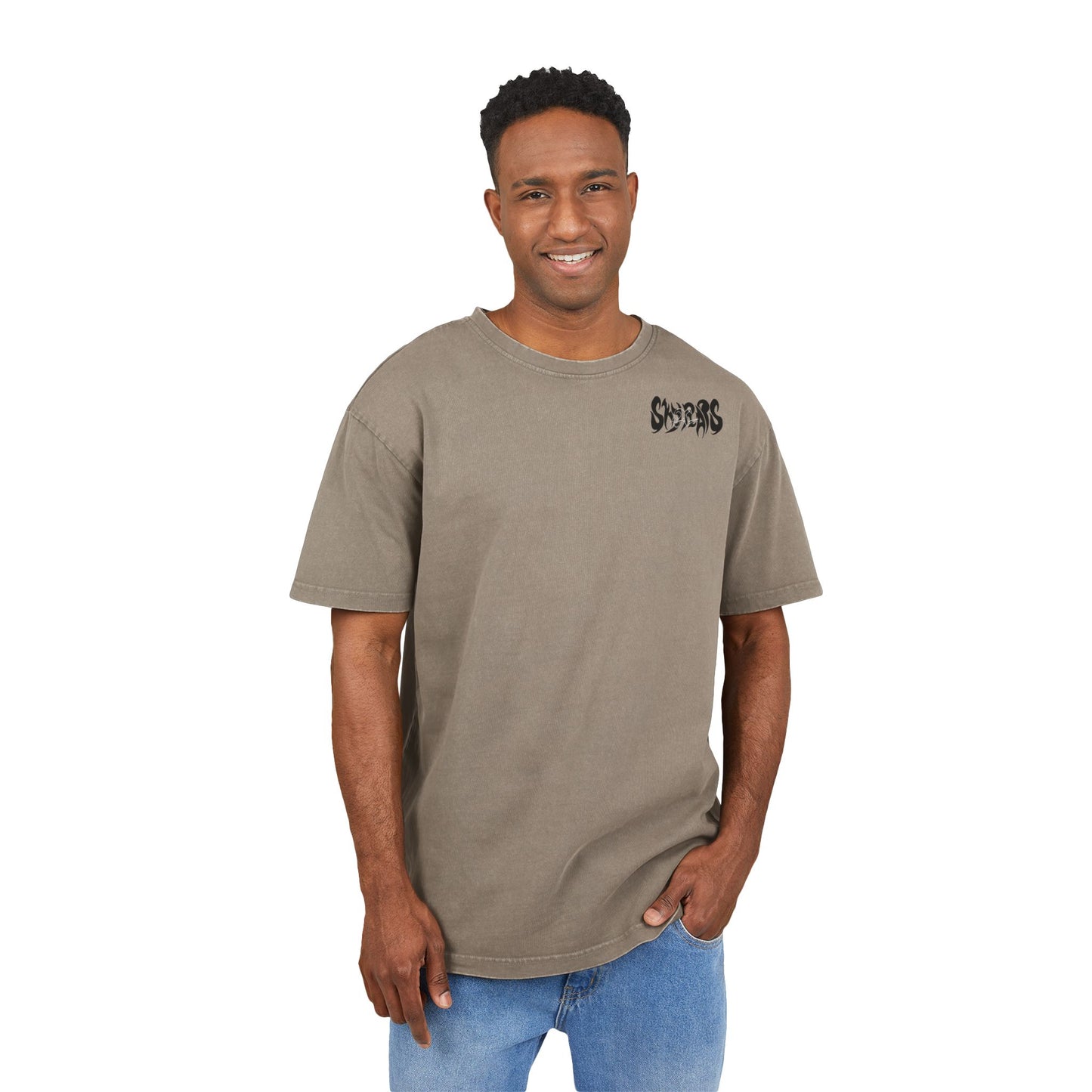 Men's Acid Washed Heavy Oversize Tee